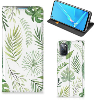 B2Ctelecom Smartphone Hoesje OPPO A52 | A72 Wallet Book Case Bladeren