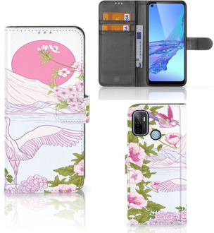 B2Ctelecom Smartphone Hoesje OPPO A53 | OPPO A53s Book Style Case Bird Standing