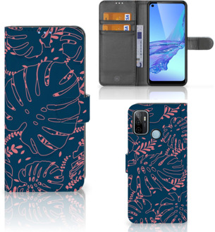 B2Ctelecom Smartphone Hoesje OPPO A53 | OPPO A53s Bookcase Palm Leaves