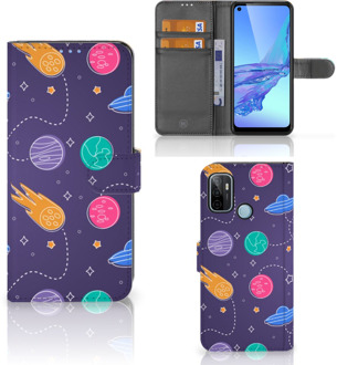 B2Ctelecom Smartphone Hoesje OPPO A53 | OPPO A53s Flip Case Portemonnee Space