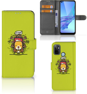 B2Ctelecom Smartphone Hoesje OPPO A53 | OPPO A53s Flipcover Doggy Biscuit