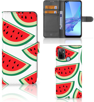 B2Ctelecom Smartphone Hoesje OPPO A53 | OPPO A53s Foto Hoesje ontwerpen Originele Cadeaus Watermelons