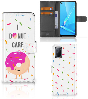 B2Ctelecom Smartphone Hoesje OPPO A72 | OPPO A52 Bookcase met Quotes Donut Cadeautjes voor Meisjes