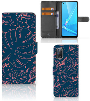 B2Ctelecom Smartphone Hoesje OPPO A72 | OPPO A52 Bookcase Palm Leaves