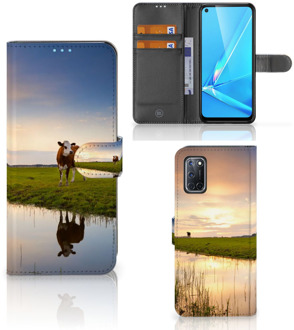 B2Ctelecom Smartphone Hoesje OPPO A72 | OPPO A52 Flip Case Koe