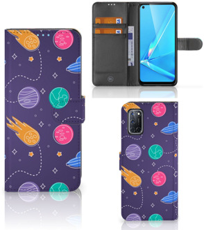 B2Ctelecom Smartphone Hoesje OPPO A72 | OPPO A52 Flip Case Portemonnee Space