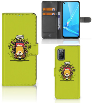 B2Ctelecom Smartphone Hoesje OPPO A72 | OPPO A52 Flipcover Doggy Biscuit