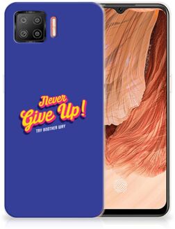 B2Ctelecom Smartphone hoesje OPPO A73 4G Backcase Siliconen Hoesje Never Give Up