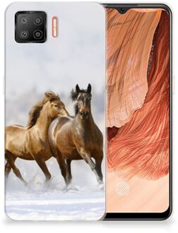 B2Ctelecom Smartphone hoesje OPPO A73 4G TPU Case Paarden