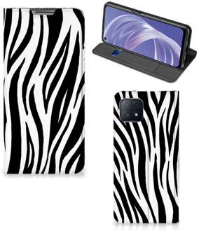 B2Ctelecom Smartphone Hoesje OPPO A73 5G Beschermhoesje Zebra