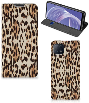 B2Ctelecom Smartphone Hoesje OPPO A73 5G Book Cover Leopard