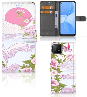 B2Ctelecom Smartphone Hoesje OPPO A73 5G Book Style Case Bird Standing