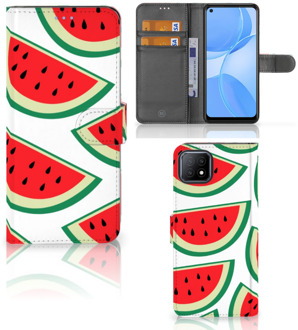 B2Ctelecom Smartphone Hoesje OPPO A73 5G Foto Hoesje ontwerpen Originele Cadeaus Watermelons