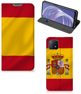 B2Ctelecom Smartphone Hoesje OPPO A73 5G Mobiel Hoesje Spaanse Vlag