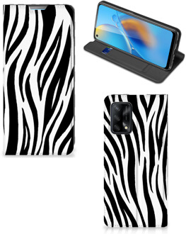 B2Ctelecom Smartphone Hoesje OPPO A74 4G Beschermhoesje Zebra