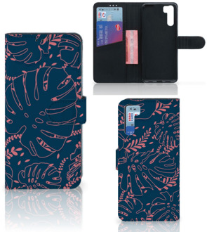 B2Ctelecom Smartphone Hoesje OPPO A91 | Reno3 Bookcase Palm Leaves