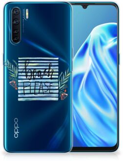 B2Ctelecom Smartphone hoesje OPPO A91 TPU Case Transparant Boho Beach