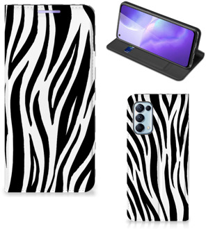 B2Ctelecom Smartphone Hoesje OPPO Find X3 Lite Beschermhoesje Zebra