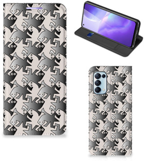 B2Ctelecom Smartphone Hoesje OPPO Find X3 Lite Book Wallet Case Salamander Grey