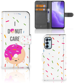 B2Ctelecom Smartphone Hoesje OPPO Find X3 Lite Bookcase met Quotes Donut Cadeautjes voor Meisjes