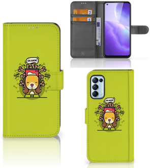 B2Ctelecom Smartphone Hoesje OPPO Find X3 Lite Flipcover Doggy Biscuit