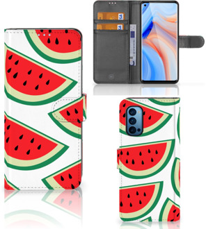 B2Ctelecom Smartphone Hoesje OPPO Reno 4 Pro 5G Foto Hoesje ontwerpen Originele Cadeaus Watermelons