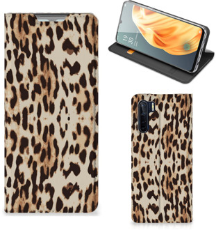 B2Ctelecom Smartphone Hoesje OPPO Reno3 | A91 Book Cover Leopard