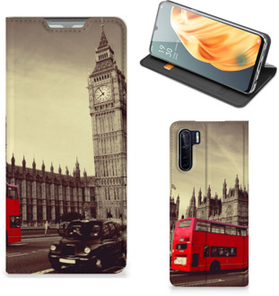 B2Ctelecom Smartphone Hoesje OPPO Reno3 | A91 Mobiel Bookcase Londen