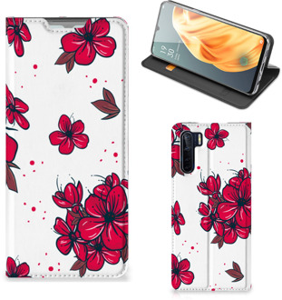 B2Ctelecom Smartphone Hoesje OPPO Reno3 | A91 Mobiel Cover Blossom Red