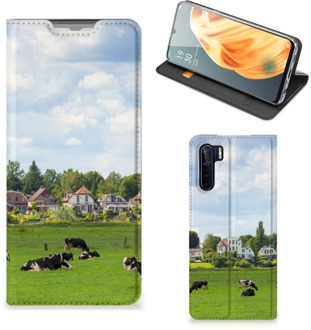 B2Ctelecom Smartphone Hoesje OPPO Reno3 | A91 Wallet Book Case Hollandse Koeien