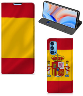 B2Ctelecom Smartphone Hoesje OPPO Reno4 Pro 5G Mobiel Hoesje Spaanse Vlag