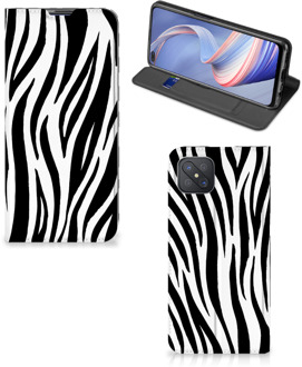 B2Ctelecom Smartphone Hoesje OPPO Reno4 Z 5G Beschermhoesje Zebra