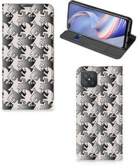 B2Ctelecom Smartphone Hoesje OPPO Reno4 Z 5G Book Wallet Case Salamander Grey