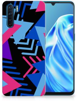 B2Ctelecom Smartphone hoesje OPPP A91 TPU Case Funky Triangle