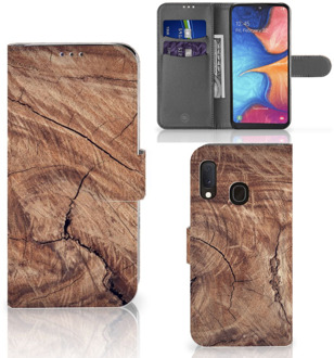 B2Ctelecom Smartphone Hoesje Samsung A20e Book Style Case Tree Trunk