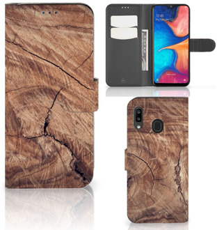 B2Ctelecom Smartphone Hoesje Samsung A30 Book Style Case Tree Trunk