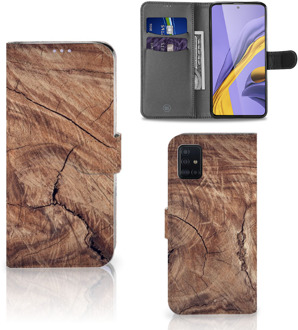 B2Ctelecom Smartphone Hoesje Samsung A51 Book Style Case Tree Trunk