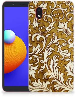 B2Ctelecom Smartphone hoesje Samsung Galaxy A01 Core Hoesje maken Barok Goud