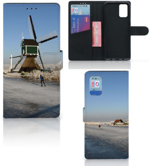 B2Ctelecom Smartphone Hoesje Samsung Galaxy A02s Flip Cover Samsung M02s Boekhoesje Tekst Schaatsers