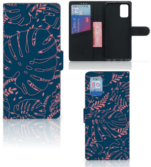 B2Ctelecom Smartphone Hoesje Samsung Galaxy A02s Flip Cover Samsung M02s Bookcase Palm Leaves