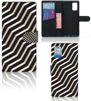 B2Ctelecom Smartphone Hoesje Samsung Galaxy A02s Flip Cover Samsung M02s Bookcover met Pasjeshouder Illusion