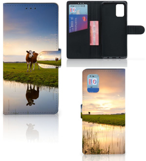 B2Ctelecom Smartphone Hoesje Samsung Galaxy A02s Flip Cover Samsung M02s Flip Case Koe