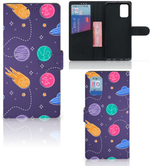 B2Ctelecom Smartphone Hoesje Samsung Galaxy A02s Flip Cover Samsung M02s Flip Case Portemonnee Space