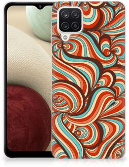 B2Ctelecom Smartphone hoesje Samsung Galaxy A12 Back Case Siliconen Hoesje Retro