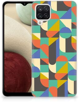 B2Ctelecom Smartphone hoesje Samsung Galaxy A12 Backcase Siliconen Hoesje Funky Retro