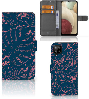 B2Ctelecom Smartphone Hoesje Samsung Galaxy A12 Bookcase Palm Leaves