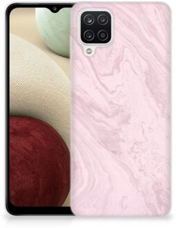 B2Ctelecom Smartphone hoesje Samsung Galaxy A12 Leuk Hoesje Marble Pink