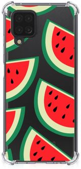 B2Ctelecom Smartphone hoesje Samsung Galaxy A12 Telefoonhoesje met tekst met transparante rand Watermelons