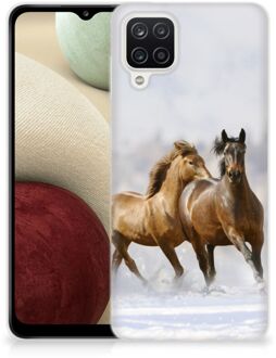 B2Ctelecom Smartphone hoesje Samsung Galaxy A12 TPU Case Paarden