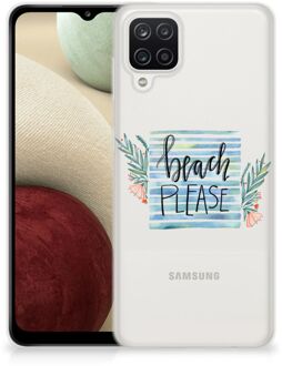 B2Ctelecom Smartphone hoesje Samsung Galaxy A12 TPU Case Transparant Boho Beach